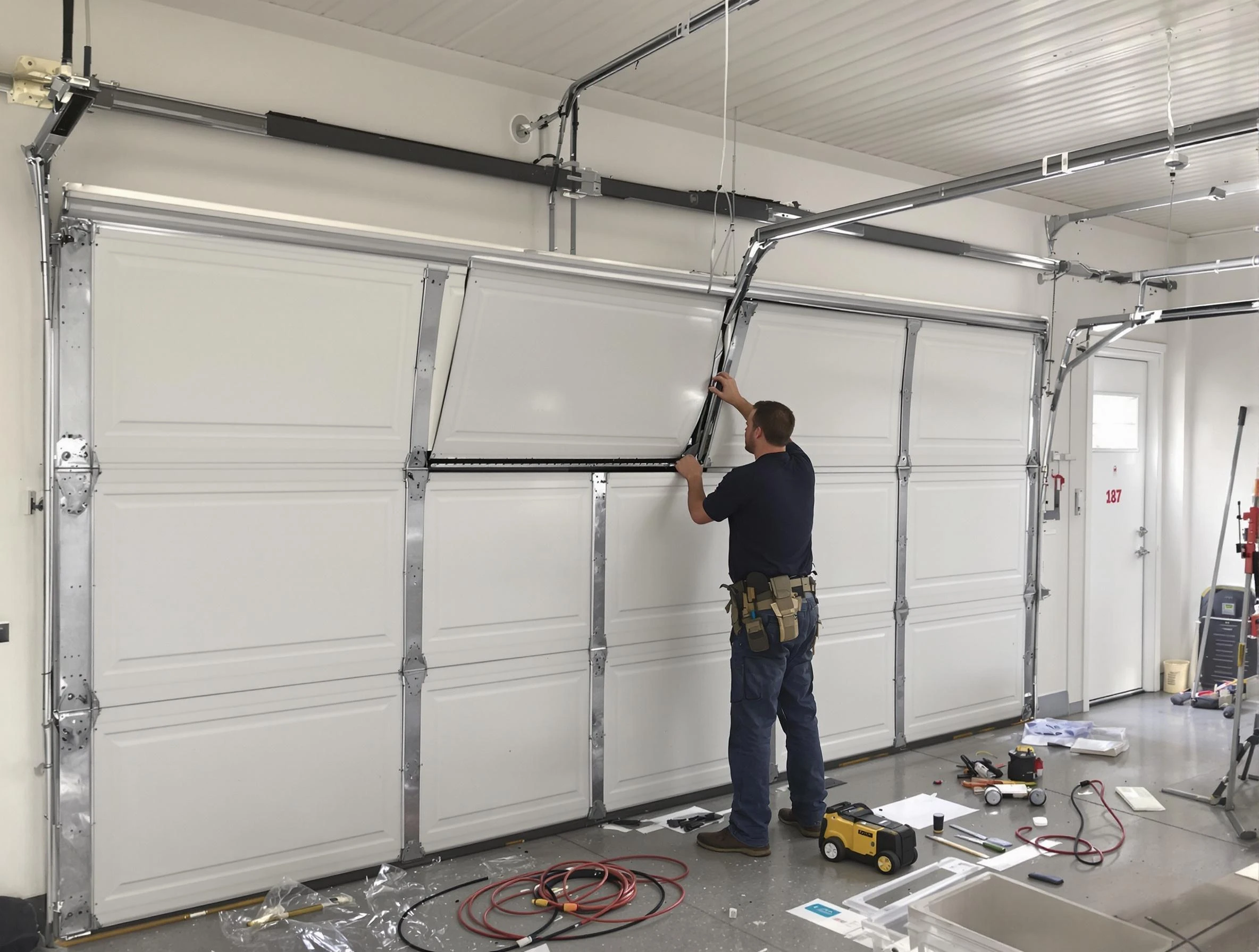 Garage Door Section Replacement in White Oak